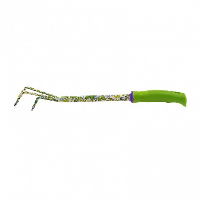 Рыхлитель 3 - зубый, 60 х 415 мм, стальной, пластиковая рукоятка, Flower Green, Palisad