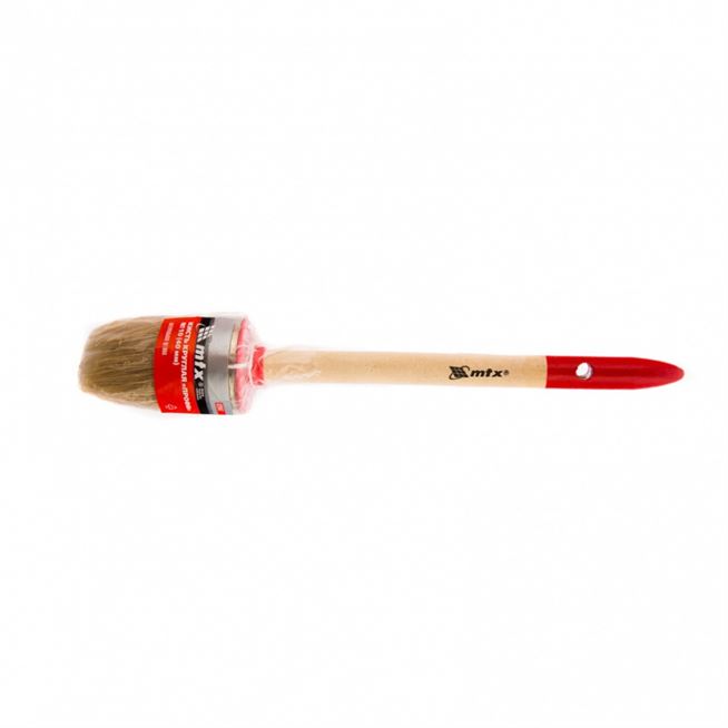 Кисть круглая, Профи №10 (40 мм), натуральная щетина, деревянная ручка MTX