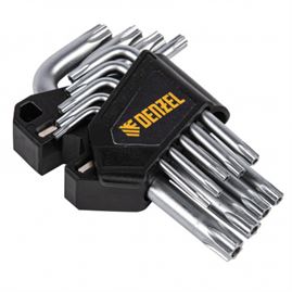 Набор ключей имбусовых Torx-Tempered, TT10-50, CrV, 9 шт. Deznel