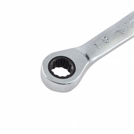 Ключ накидной трещоточный, 8 х 10 мм, CrV, зеркальный хром Matrix
