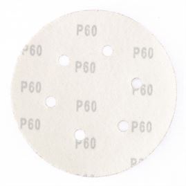 Круг абразивный на ворсовой подложке под "липучку", перфорированный, P 180, 150 мм, 5 шт Matrix