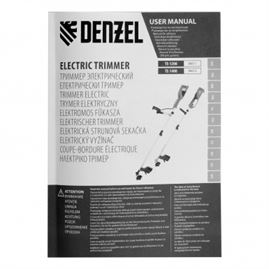 Триммер электрический TE-1200, 1200 Вт, 380 мм, катушка + диск, разборная штанга Denzel
